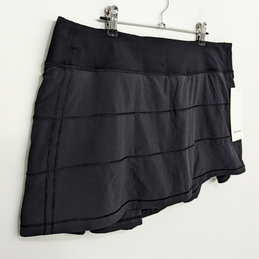 RARE Lululemon Pace Rival Skirt Black Hawaiian Islands - Picture 3 of 8